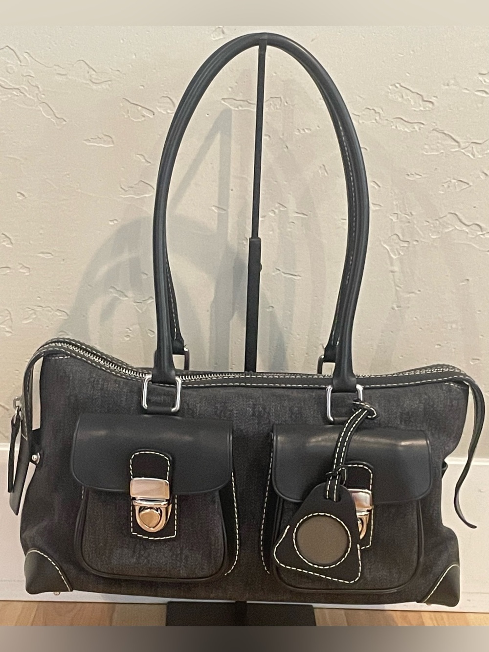 Dooney & Bourke Anniversary Satchel Bag with Front Pockets